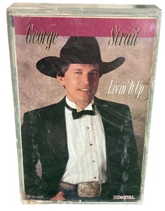 George Strait Livin It Up Cassette 1990 MCA Records - Picture 1 of 3