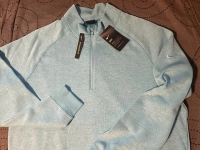 NIKE GOLF PLAYER PERFORMANCE ZIP. #486 HEATHER BLUE PULLOVER SIZE XL MEN $105.00 - Image 1 of 4