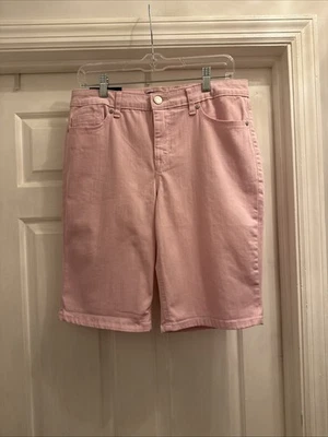 Bermudas Denim Bandolino Rosa "Riley" Calce Relajado Para Mujer Talla 8 Petite Nuevas con Etiquetas Foto 1 de 4