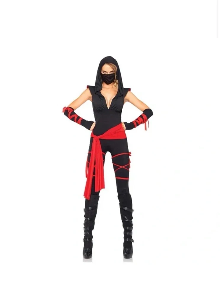 Fantasia sexy ninja mortal feminina tamanho médio - Imagem 1 de 2