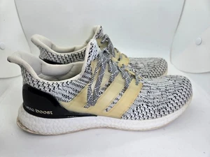 Adidas Ultraboost 3.0 Shoes Men's 8.5 White Oreo Zebra Running Athletic Sneakers - Picture 1 of 8