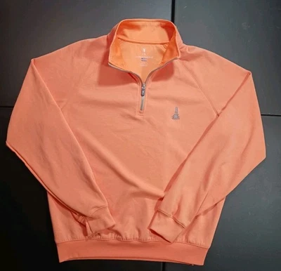 F&G Tech 1/4 Zip Golf Pullover Prairie Dunes Orange/Peach Men's Size Large - Image 1 of 4
