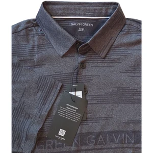 Galvin Green Maximus atmungsaktives kurzärmliges Golf Polo-Shirt, grau Gr. Large neu mit Etikett - Bild 1 von 11