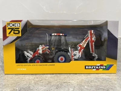 Britains - JCB 3CX Backhoe Loader (75th Anniversary) - 1:32 - 42811A - New/Mint - Image 1 of 4