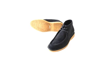 Stivali Moncrief Alpine da uomo in pelle scamosciata blu navy Dylan Desert £ 200 autentici - Foto 1 di 12