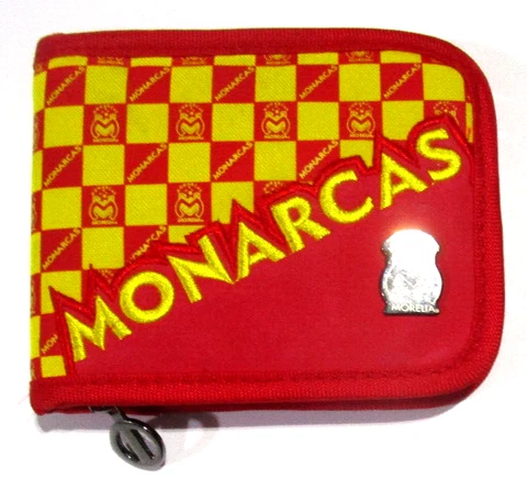 Rhinox Monarcas Morelia Futbol Soccer Zipper Wallet-NWT Red Yellow Liga MX Cover