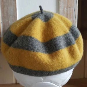 NEU Damenmütze Baske Baskenmütze Wollmütze Beret Franzosenmütze Wollweiß 55/56 - Bild 1 von 5