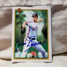 Autographed Signed Kevin Bearse 1990 Bowman Card #330 Cleveland Indians 