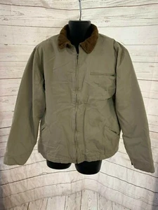 Chaps Men’s Jacket Zipper Front Long Sleeve Beige Color Size L Large - Picture 1 of 8