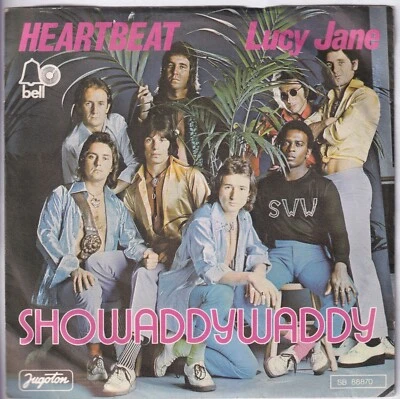 SHOWADDYWADDY-HEARTBEAT/LUCY JANE-RARE ORIGINAL YUGOSLAV UNIQUE 7" 45rpm 1975 - Image 1 of 4