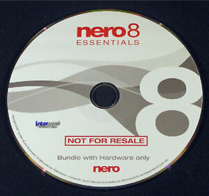 Nero 8 Essentials CD/DVD Brennsoftware + Lizenz für XP/Vista/Windows 7 NEU