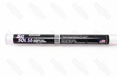 SolderWeld SW-SS5602K Sil Sol 56 - Premium, 56% Silver Solder - Flux Covered - Imagem 1 de 3