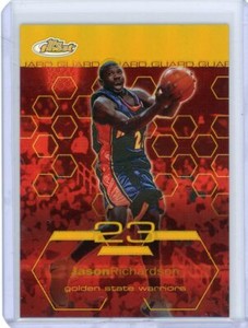 2002-03 Topps Finest Basketball Gold Refractor #12 Jason Richardson #21/25