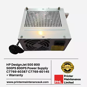 HP DesignJet 500 800 500PS 800PS Netzteil C7769-60387 C7769-60145 + Garantie - Bild 1 von 2