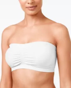 Fashion Forms A2748 Womens White Strapless Stretch Bandeau Bra Size Large - Picture 1 of 3