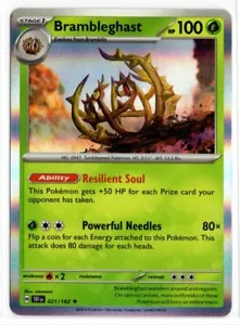 Pokemon Temporal Forces Holo Rare 021/162 Brambleghast - Picture 1 of 1