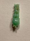 2-35)antique BURMA JADITE unset for pendant figural POMEGRANET? AND LEAVES