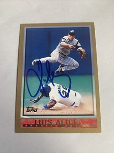 LUIS ALICEA 1998 TOPPS AUTOGRAPHED SIGNED # 209 CALIFORNIA ANGELS Baseball Card