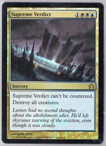 1x Supreme Verdict *Buy-a-Box Foil* - Return to Ravnica - Near Mint - Imagen 1 de 1