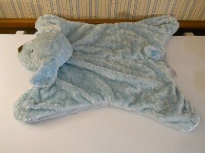 Baby Gund Blue Comfy Cozy Plush Puppy Dog Security Blanket Mat. #5846 • 21$