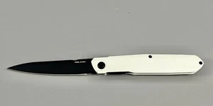 Real Steel G5 Metamorph Stormtrooper White G10 Scales Black Blade Pocket Knife - Picture 1 of 14