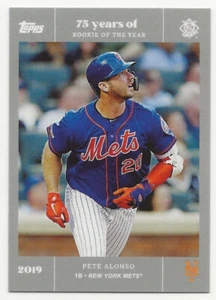 2022 Topps Rookie of the Year 75th Anniversary PETE ALONSO Platinum /75 Mets #55 - Picture 1 of 1