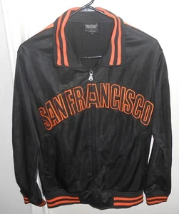 Vintage SAN FRANCISCO Black and Orange Jacket - Adult Small - Picture 1 of 6