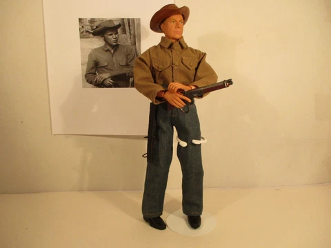 Josh Randall Wanted Dead or Alive tv series McQueen 12" custom figure old West Cover