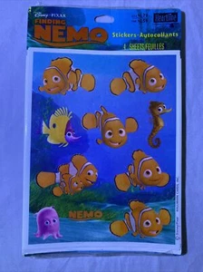 Vintage Hallmark Stickers FINDING NEMO Disney Pixar Sealed Pkg (4) Sheets NEW! - Picture 1 of 12