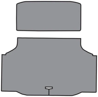 Oldsmobile Cutlass 1970-1972 alfombrilla maletero 02V gris pata de gallo TM vinilo Foto 1 de 2