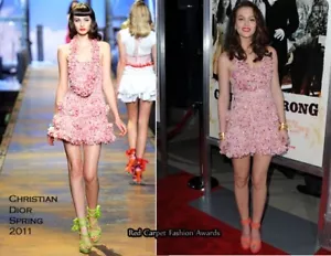 CHRISTIAN DIOR SS11 Runway Crochet Silk Mini Dress FR36 - Picture 1 of 10