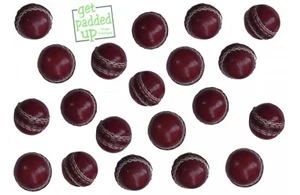 Mini palline da cricket in pelle in miniatura: confezione da 3: per trofei, presentazioni - Foto 1 di 2