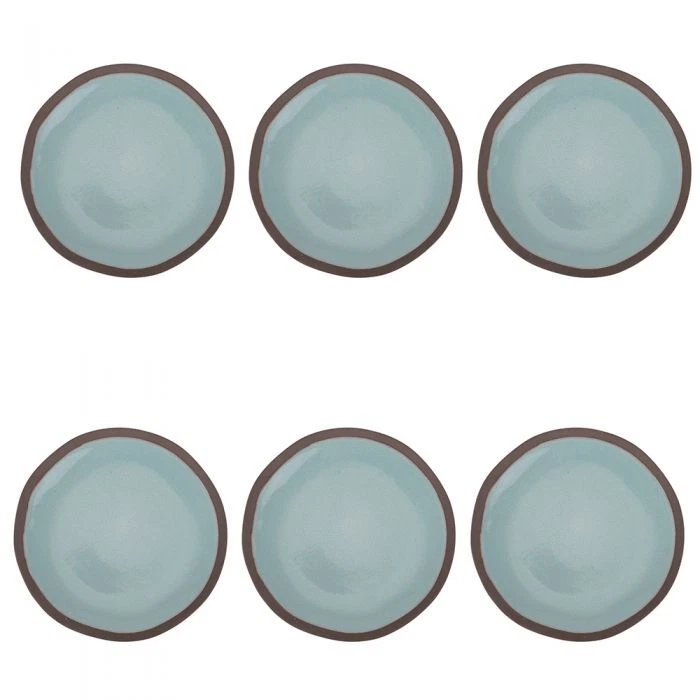 Servizio piatti 6 Pezzi Piani in Gres Acquamarina 5918694 Barbados Villa deste - Immagine 1 di 1