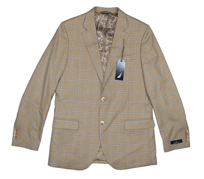 Blazer Abrigo Deportivo Para Hombre Nautica 40L Colección Branford Cuadros Calce Moderno Nuevo con Etiquetas Foto 1 de 3