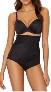 Miraclesuit Women's Size M Black Instant Tummy Tuck High-Waist Brief 2415 - Picture 1 of 9
