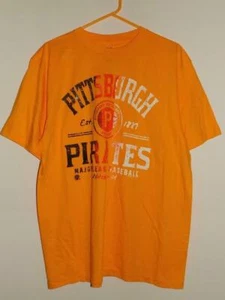 Pittsburgh Pirates t shirt mens xl ring spun yellow NWT - Picture 1 of 3