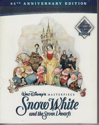 LTD ED REGION FREE Disney Snow White & The Seven Dwarfs Blu-Ray + DVD + Digital - Image 1 of 3