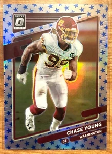 2021 Donruss Optic - Chase Young - Stars Emoji Prizm SP - Washington Commanders - Picture 1 of 2
