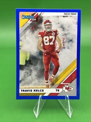 📌 Variation 2019 Donruss Photo Press Proof Blue Travis Kelce #2V  Chiefs - Image 1 of 2
