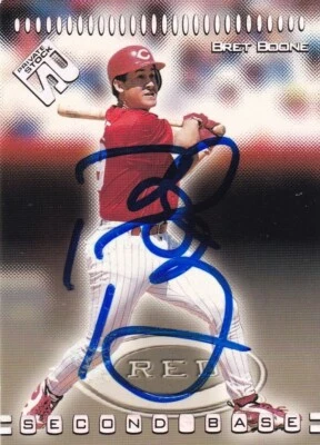 Bret Boone Signed 1999 Pacific Private Stock Reds Baseball Card #61 Autograph - Image 1 of 4