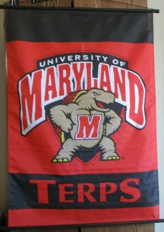 Maryland Terrapins SINGLE SIDED 28 x 40 INDOOR BANNER SCROLL ! FAST SHIPPING ! Cover