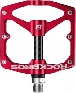 ROCKBROS Bike Pedals 9/16'' Aluminum Alloy Sealed Bearing Flat Pedal Non-Silp - Picture 1 of 8