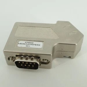 Profibus Connector Diagonal Phoenix Contact 2708232 w/ terminator screw angled - Picture 1 of 6