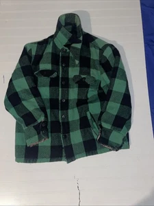 Vintage 70s SEARS Sportswear Jacket Wool Plaid Chore Cruiser Size 42 - Picture 1 of 23