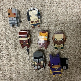Lego BRICKHEADZ Lot Aquaman Cyborg Batgirl Wonder Woman Brickheadz