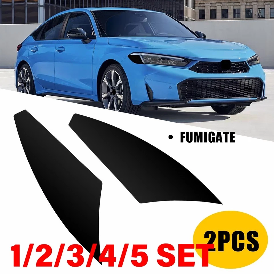 Juego de calcomanías de tinte superpuestas de vinilo marcador lateral para faros Honda Civic 2022-2025 Foto 1 de 4