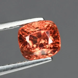 0.83 Cts Orange Red Spinel Cushion Cut Untreated Natural Loose Gemstone Tanzania - Picture 1 of 3
