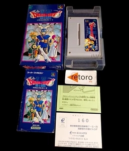 DRAGON QUEST I & II 1 and 2 Super Famicom Nintendo SNES SFC JAP Enix Complete - Imagen 1 de 3