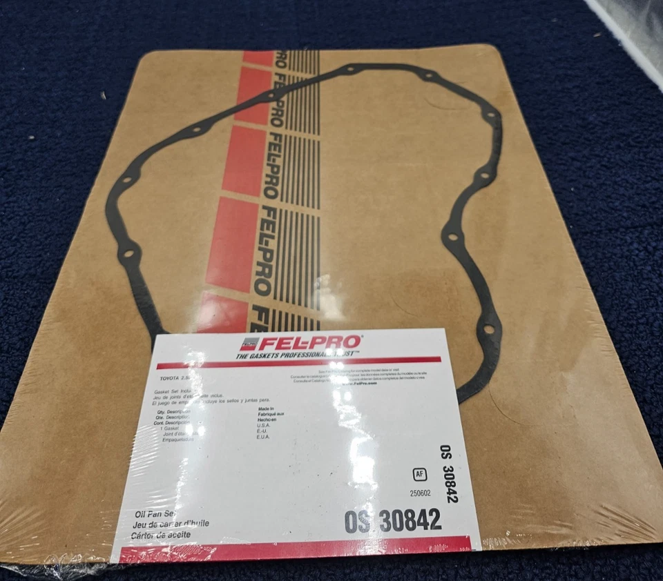 (CANTIDAD 2) Junta de cárter de aceite Fel-Pro OS 30842 para Lexus NX300h Toyota Highlander Foto 1 de 4