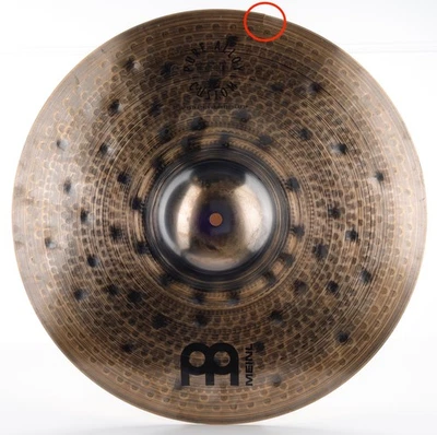 Meinl Cymbals Pure Alloy Custom Extra Thin Hammered Crash Cymbal - 18 in - Crack - Image 1 of 4